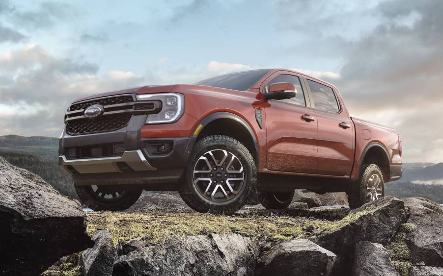 The 2024 Ford Ranger off-roading