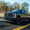 A 2024 Ford Super Duty truck on the road