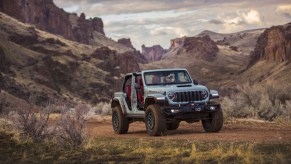 The 2024 Jeep Wrangler off-roading