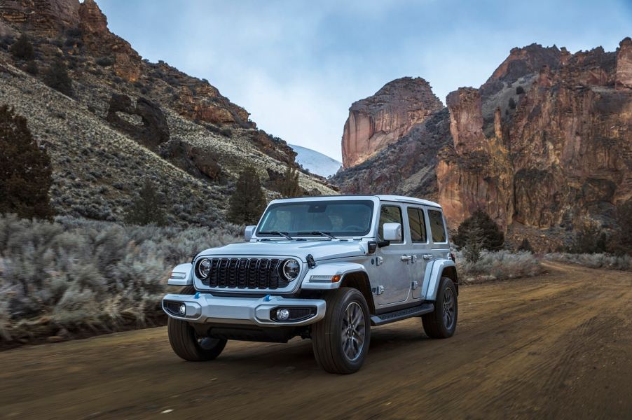 The 2024 Jeep Wrangler off-roading