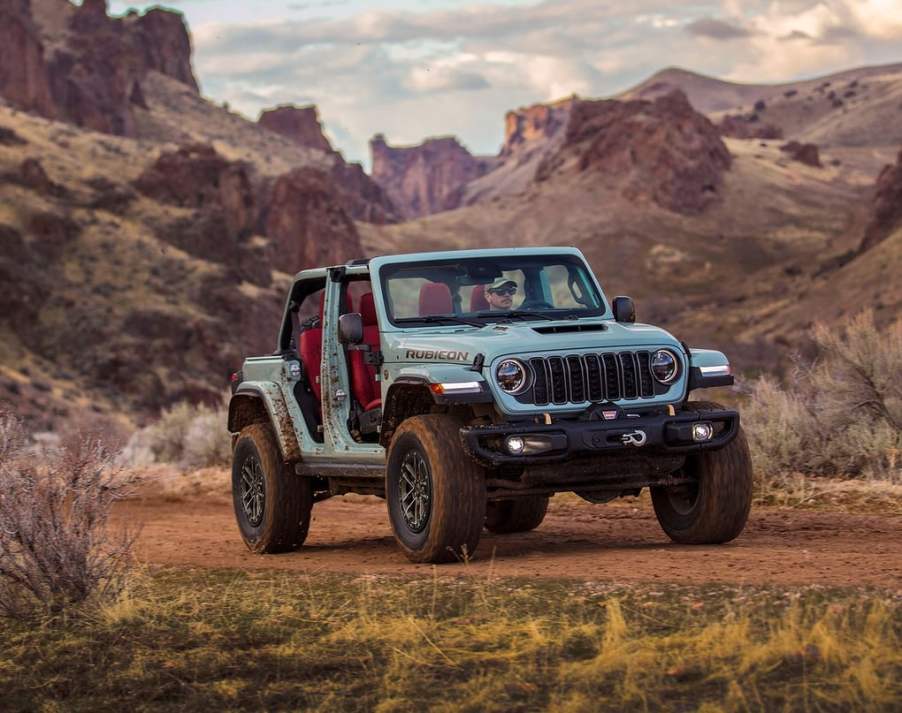 The 2024 Jeep Wrangler off-roading