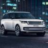 The 2024 Land Rover Range Rover driving at night