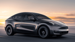 The 2024 Tesla Model Y on the road