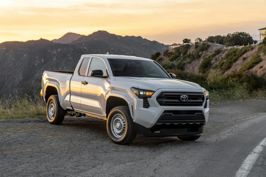 The 2024 Toyota Tacoma parked on the side of the road