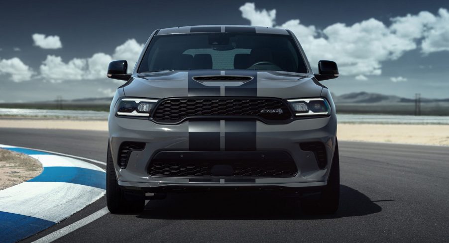 The 2025 Dodge Durango SRT Hellcat on the track