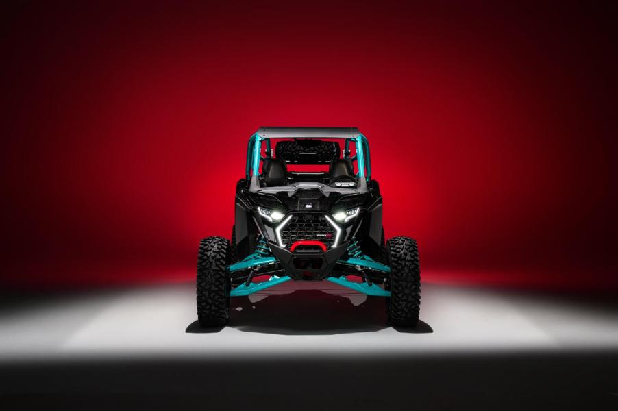 A 2025 Polaris RZR shows off its fang lights and new look.