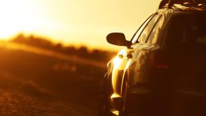 A hot car bakes under the sun.