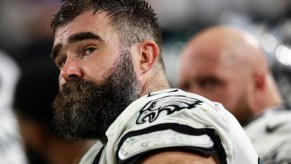 Jason Kelce in his Eagles uniform