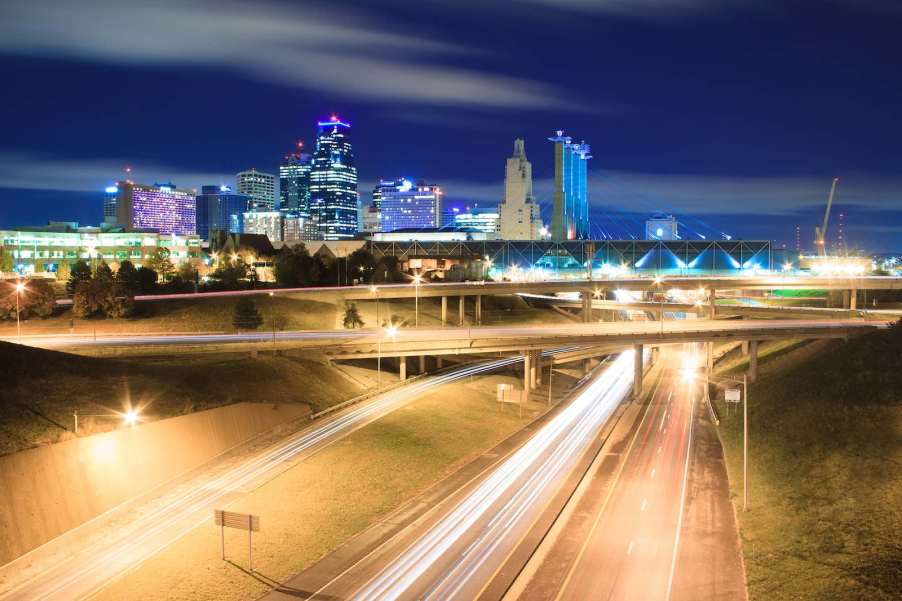 Interstate highways outside Kansas City, Missouri