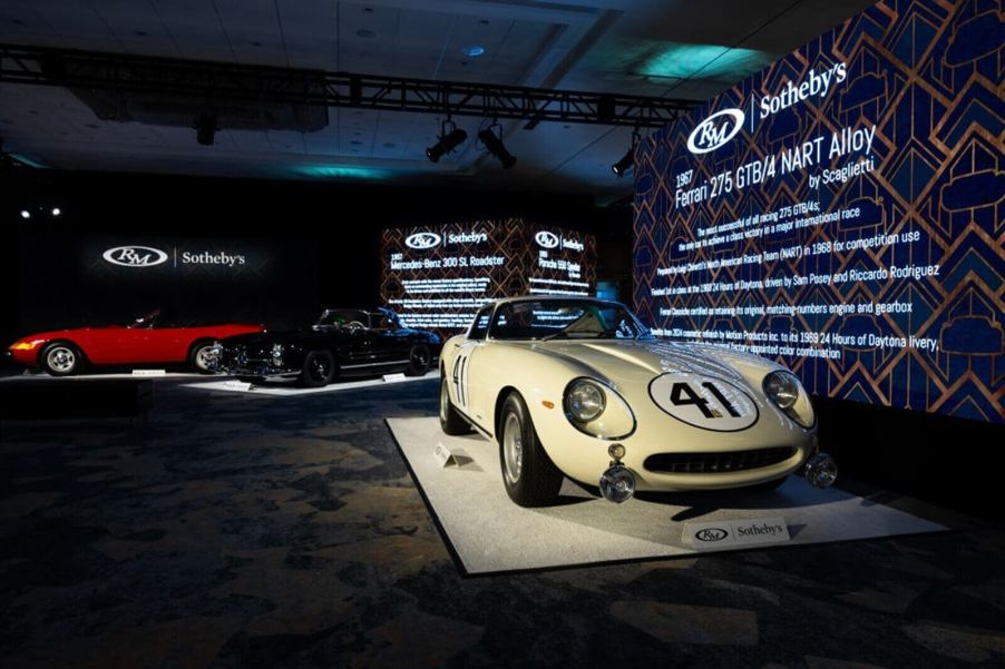 A 1967 Ferrari 275 GTB/4 NART Alloy at the Monterey Car Week is one of the most expensive cars ever to head to auction.