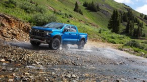 The 2024 Chevy Silverado off-roading