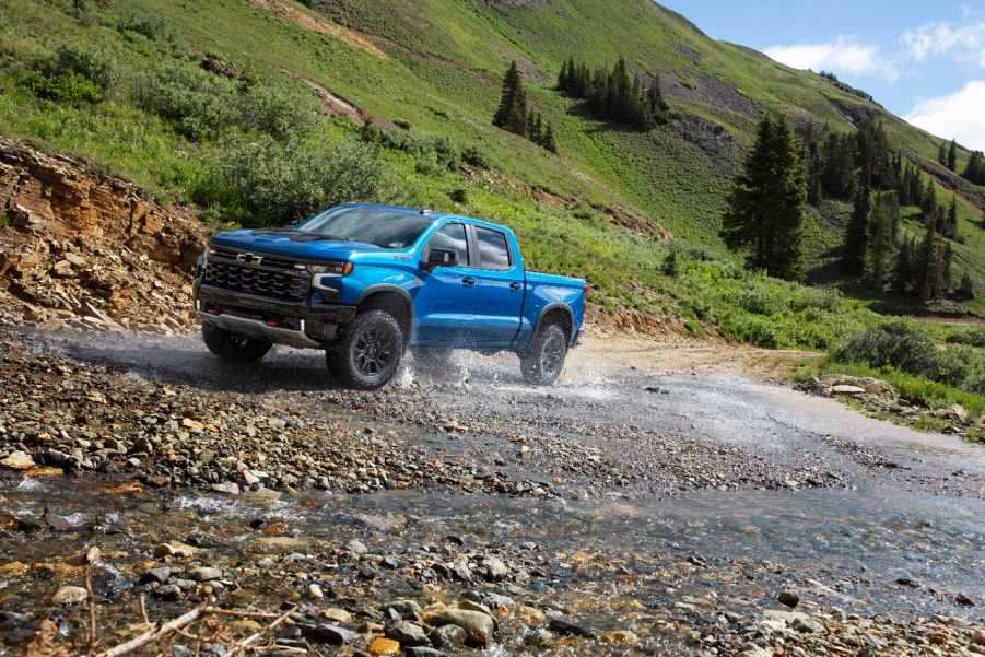 The 2024 Chevy Silverado off-roading