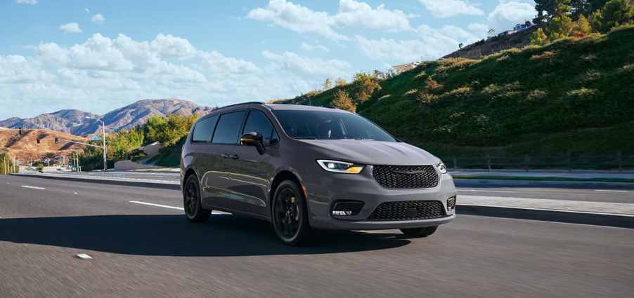 The 2024 Chrysler Pacifica on the road