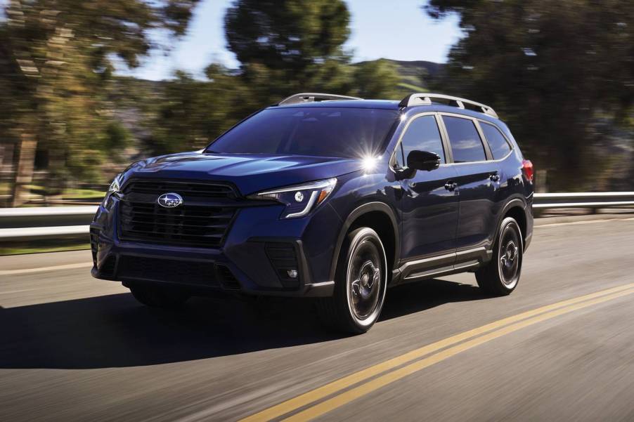 The 2024 Subaru Ascent on the road