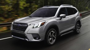 The 2024 Subaru Forester on the road