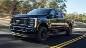 The 2025 Ford F-250 on the road