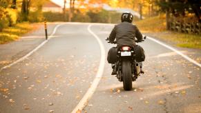 A motorcycle rider with saddlebags could carry their gun in their bags as long as they observe the law.