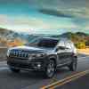 The 2022 Jeep Cherokee on the road