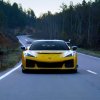 A 2025 Chevrolet Corvette ZR1 shows off its yellow paintwork and aggressive aero.