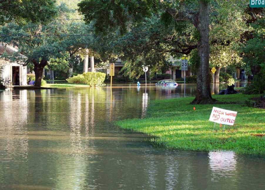 Hurricane Helene resulted in flooded streets and cars just like this. Some required rescues.