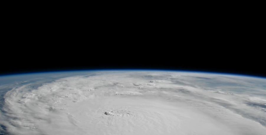 View of Hurricane Milton from the ISS as it approaches Florida on October 8, 2024